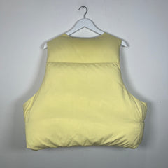 Entire Studios Light Yellow Puffer Vest Size M
