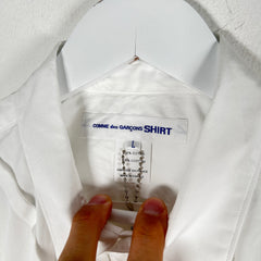 Comme Des Garcons Shirt White Button Up Size L