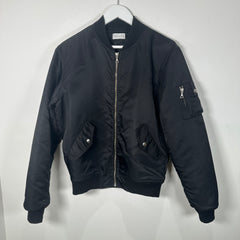 John Elliott Black Nylon Bomber Jacket Size S