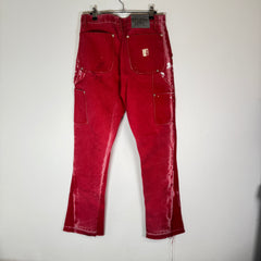 Gallery Dept Red Carpenter Flare Jeans Size 33