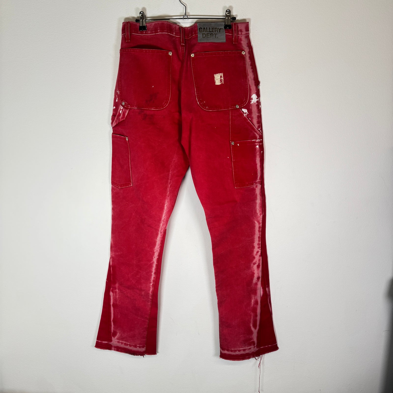 Gallery Dept Red Carpenter Flare Jeans Size 33