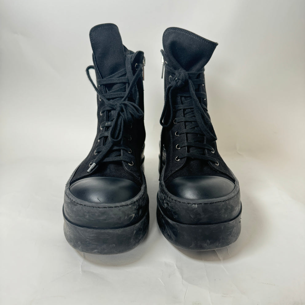 Rick Owens Drkshdw Black Mega Bumper Sneakers Size 42.5