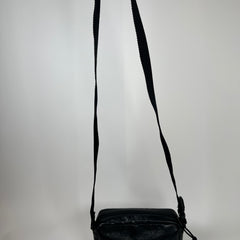 Balenciaga Black Leather Small Logo Crossbody Bag