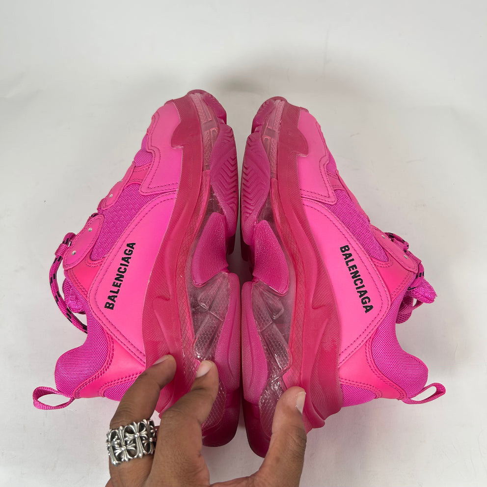 Balenciaga Hot Pink Triple S Sneaker Size 38