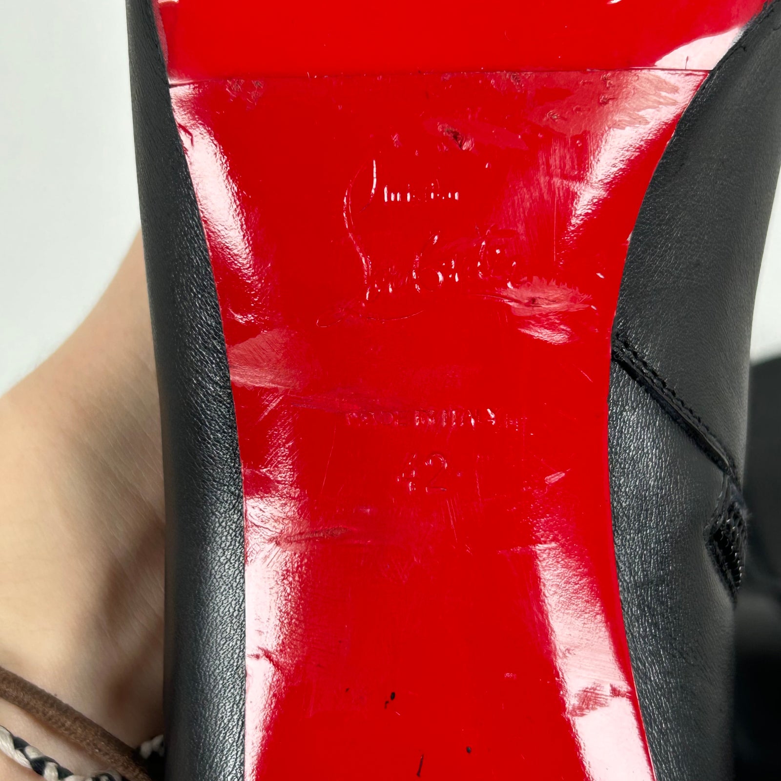 Christian Louboutin Black Leather Turela Boot Size 9