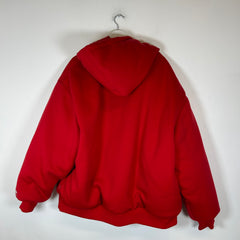 Supreme x The North Face Red Down Filled Oversized Zip-Up Hoodie Size XXL