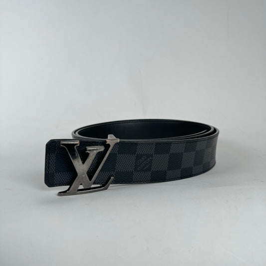 Louis Vuitton Black Reversible Initiales Belt