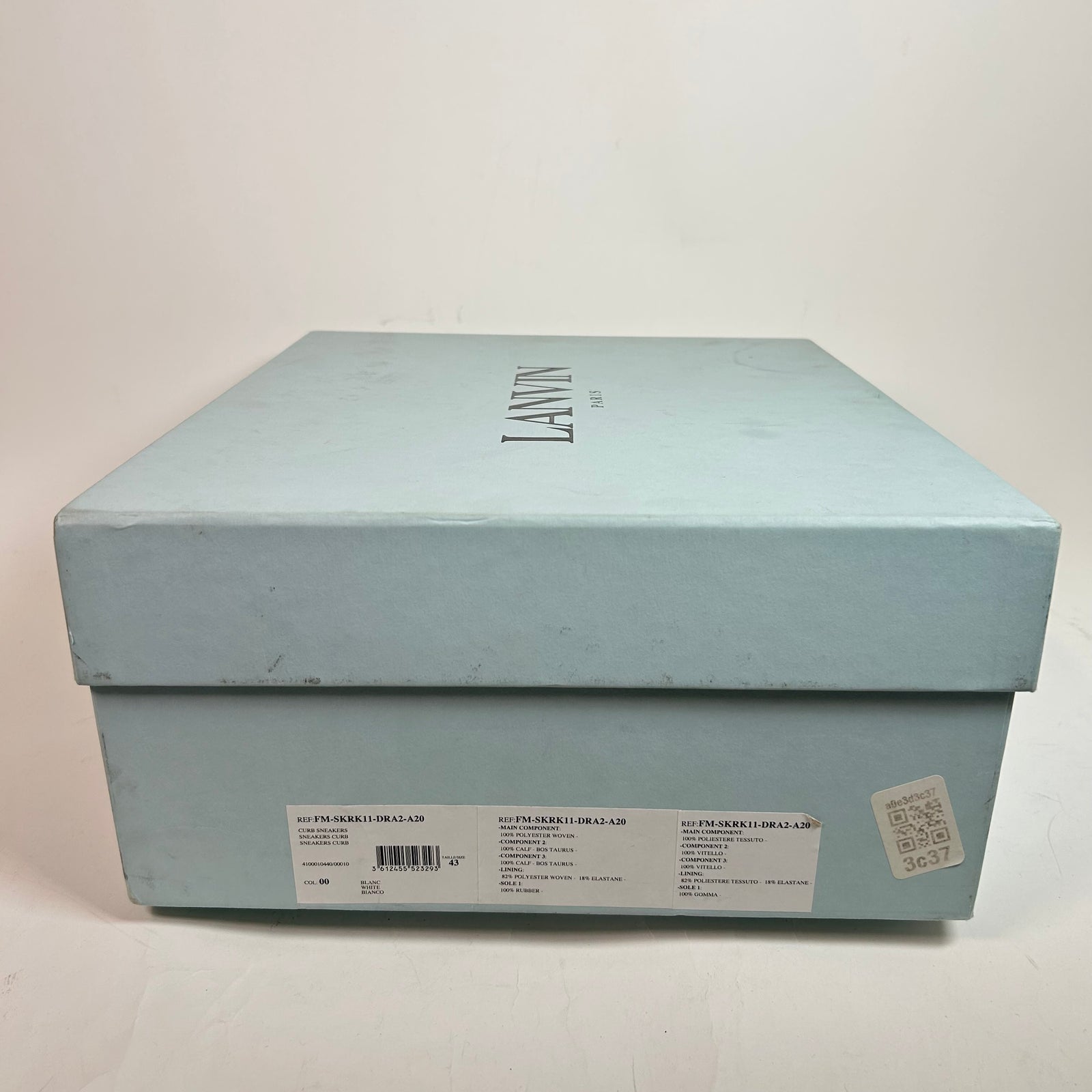 Lanvin White OG Curb Sneaker