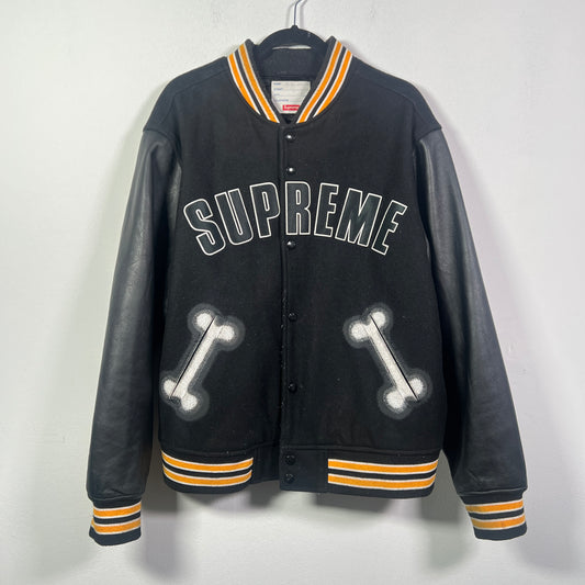 Supreme x Chito FW18 Bone Varsity Jacket Size L