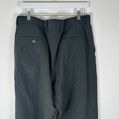 Issey Miyake Men Black Adjustable Slack Pants Size 36