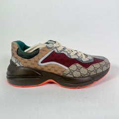 Gucci Burgundy GG Rhyton Sneaker