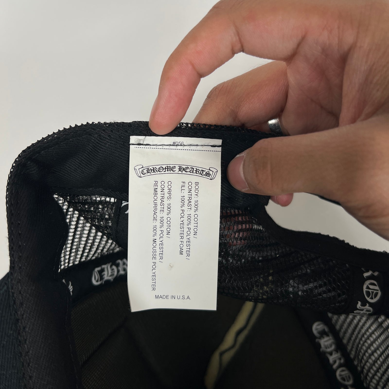 Chrome Hearts Black CH Hollywood Trucker