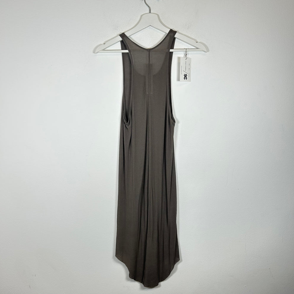 Rick Owens SS24 Lido Dust Ribbed Tank Top Size XL