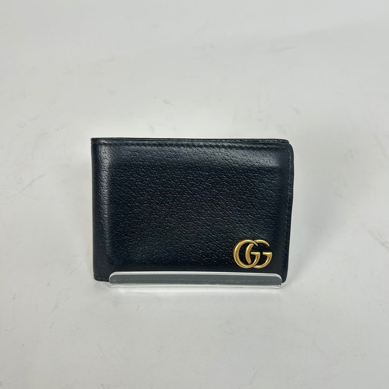 Gucci Black GG Marmont Leather Wallet