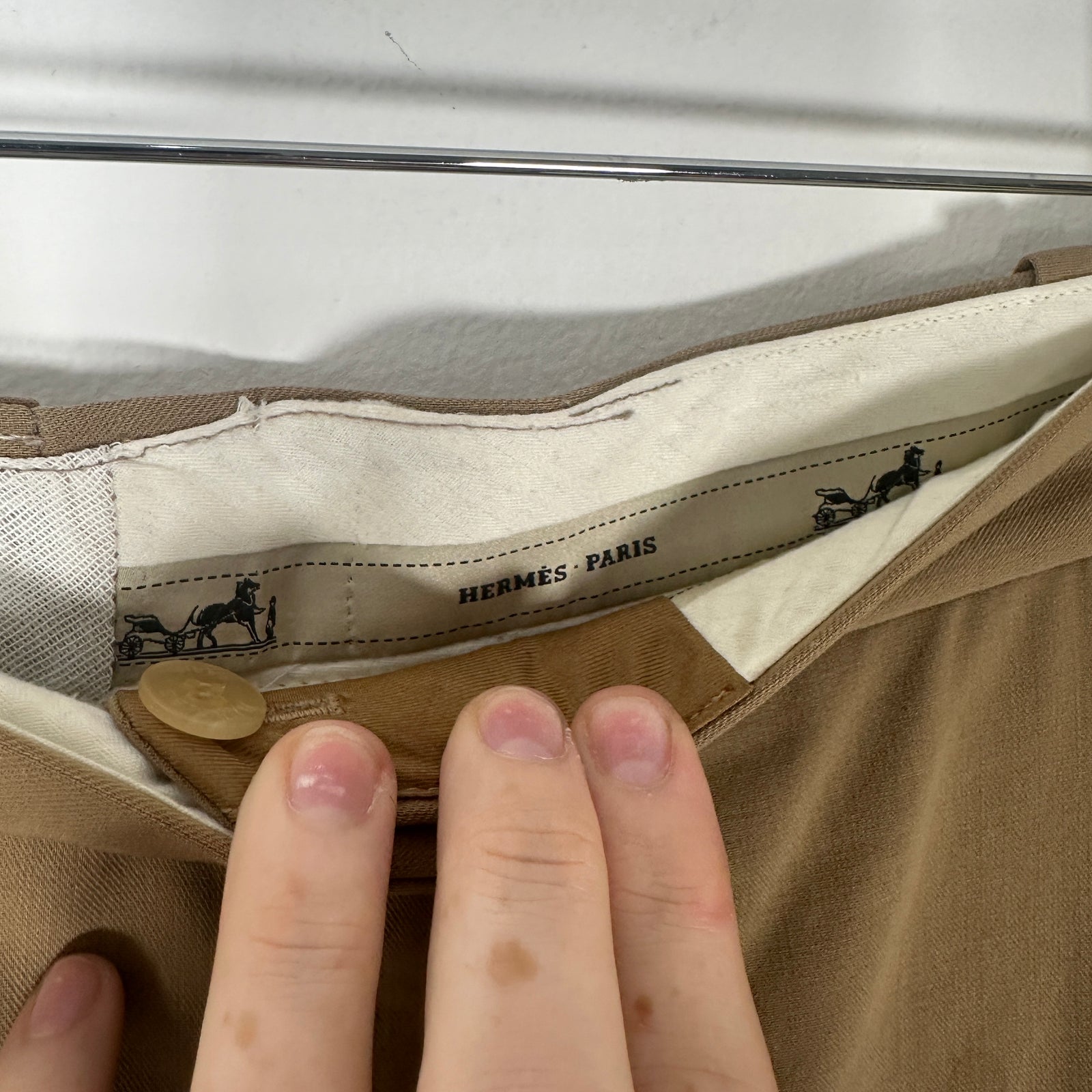 Hermes Wide Leg Suit Pants Size 32