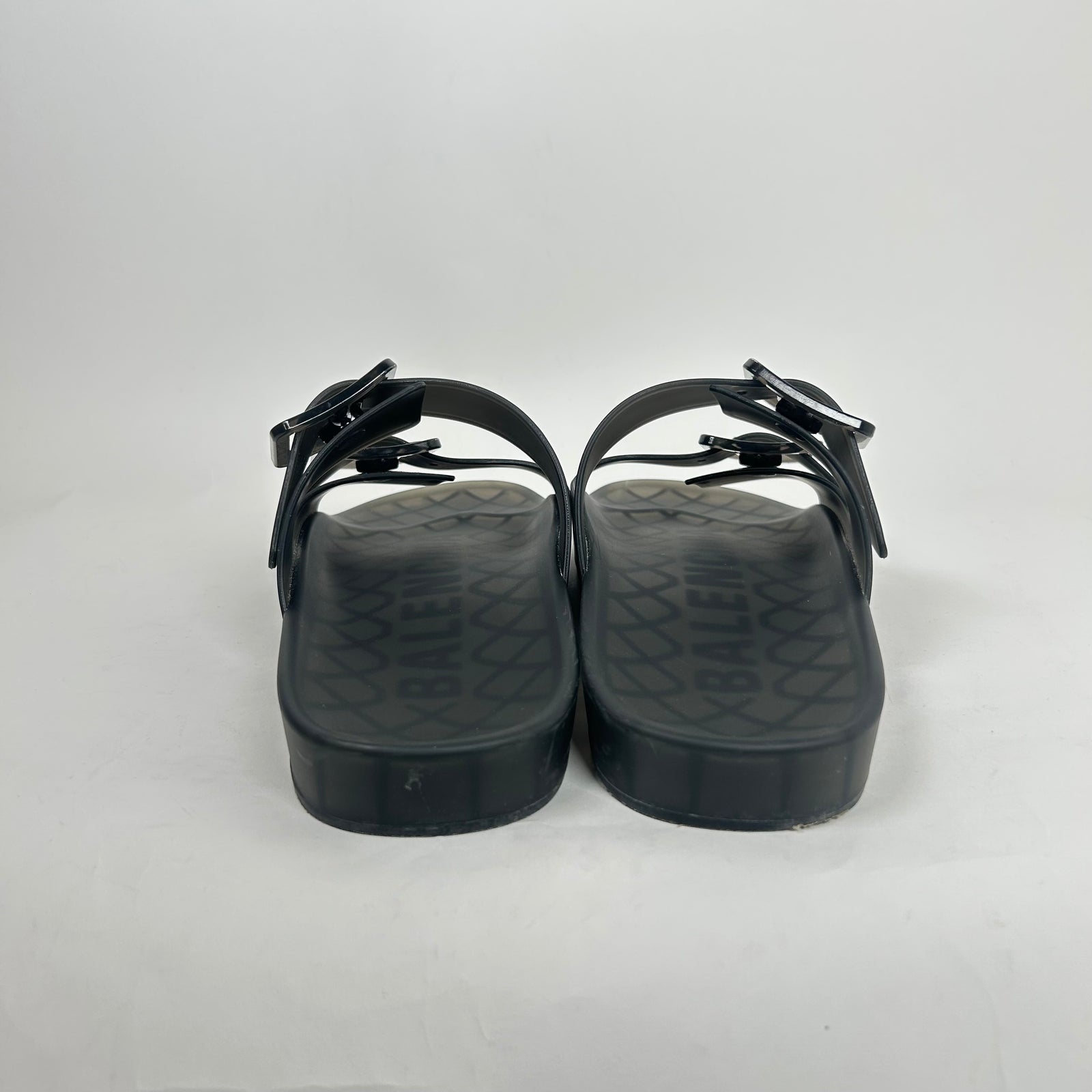 Balenciaga Black Mallorca Transparent Sandals Size 41