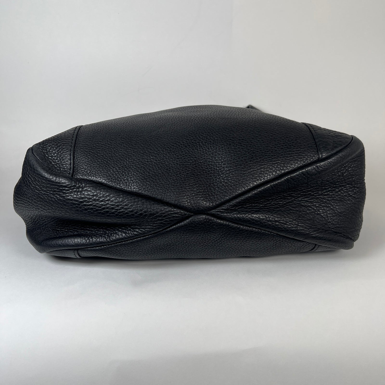 Gucci Black Leather Shopper Tote