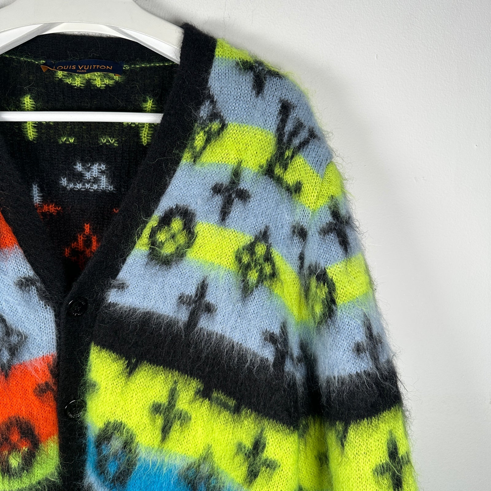 Louis Vuitton Multi Color Mohair Cardigan