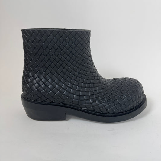 Bottega Veneta Black Fireman Ankle Boot Size 44