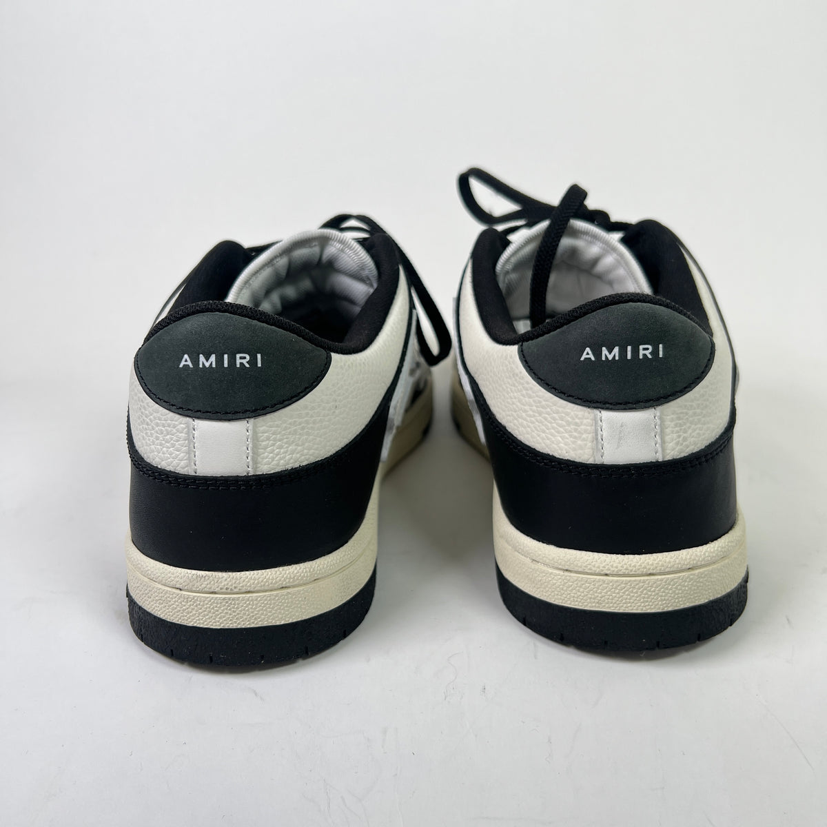 Amiri Skel Black/White Low-Top Sneakers