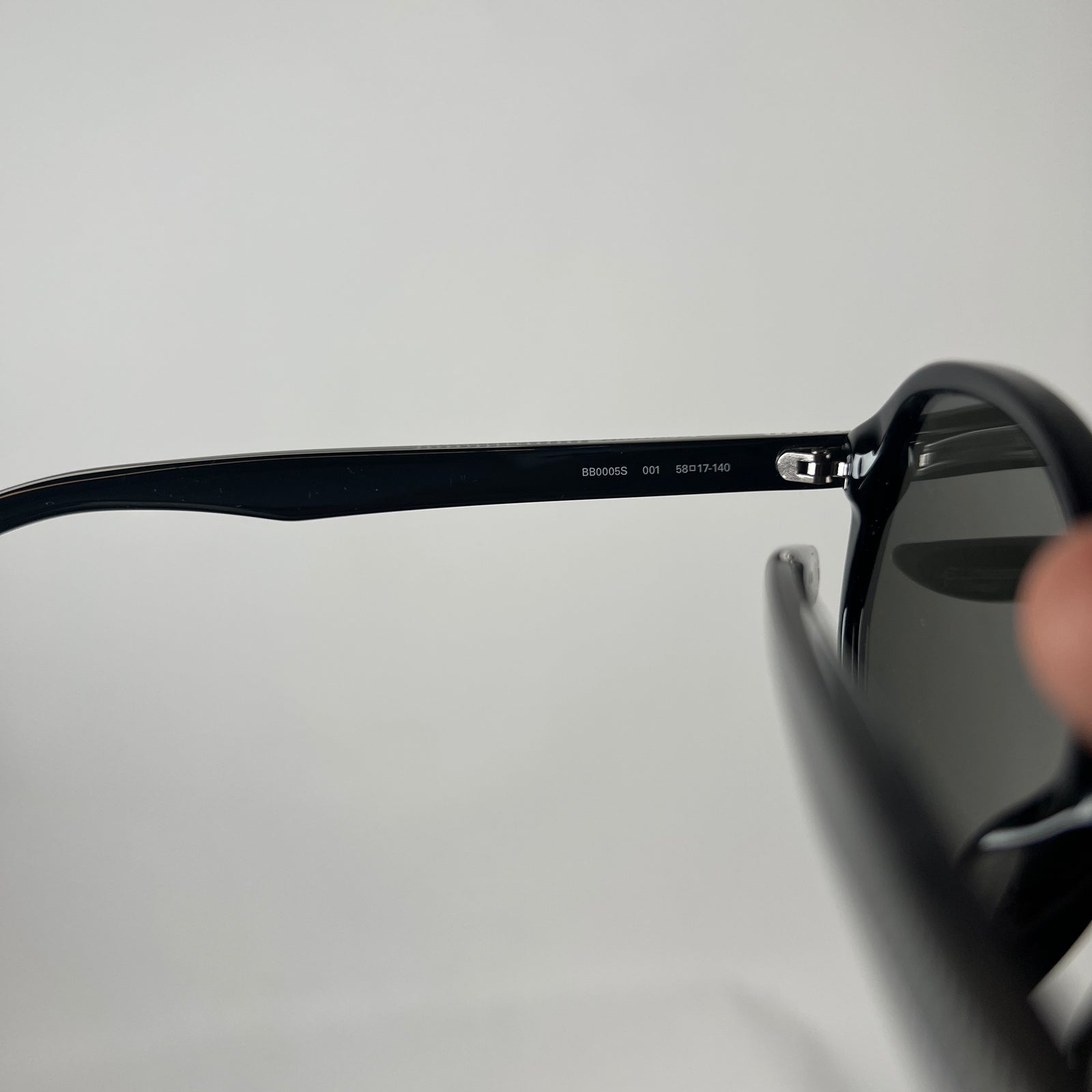 Balenciaga Black Geometric Sunglasses