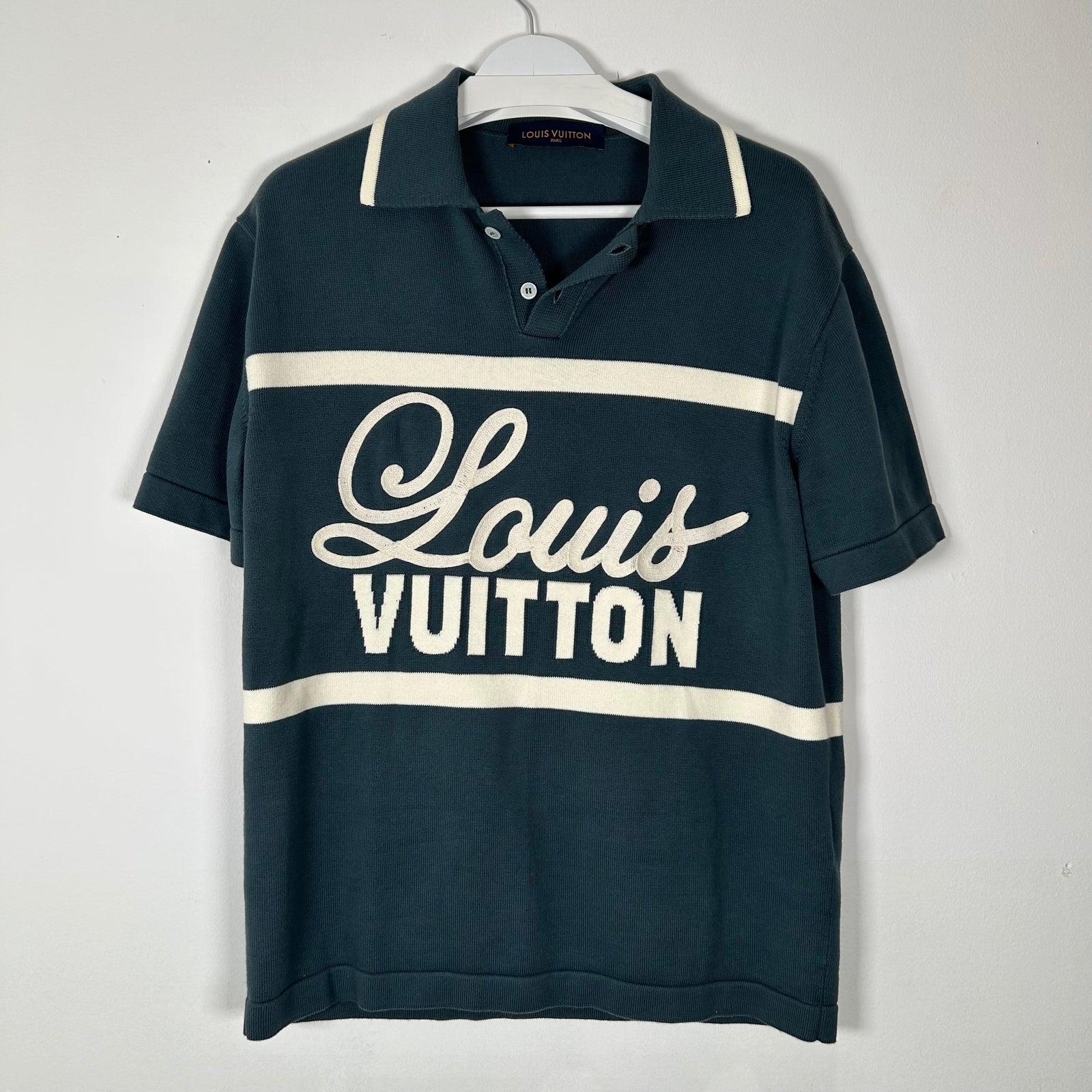 Louis Vuitton Navy Cycling Polo Size M