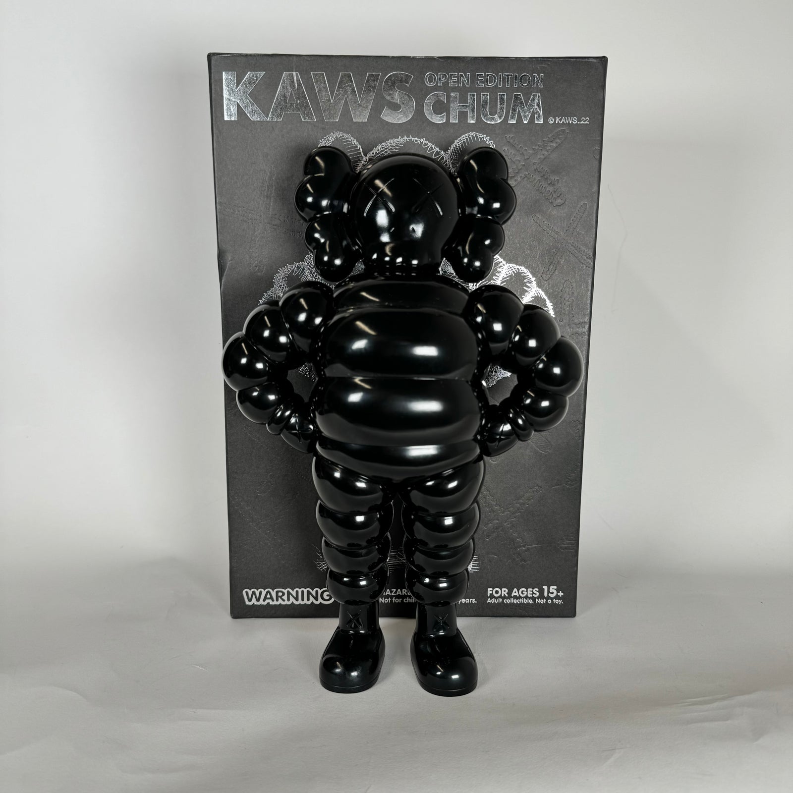 KAWS Chum Black Vinyl Figure