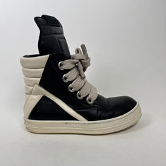 Rick Owens Black Jumbo Lace Geobaskets Size 41