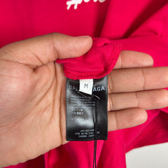 Balenciaga Pink 'Your Logo Here' Tee Size M