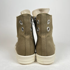 Rick Owens Drkshdw Olive High Top Ramones Size 42