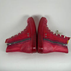 Rick Owens Pink 'Flesh' Ramone High-Top Size 14