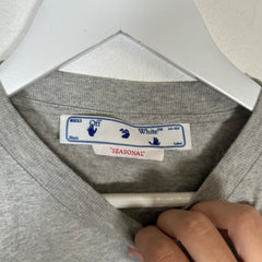 Off-White Grey Faces Tee Size S