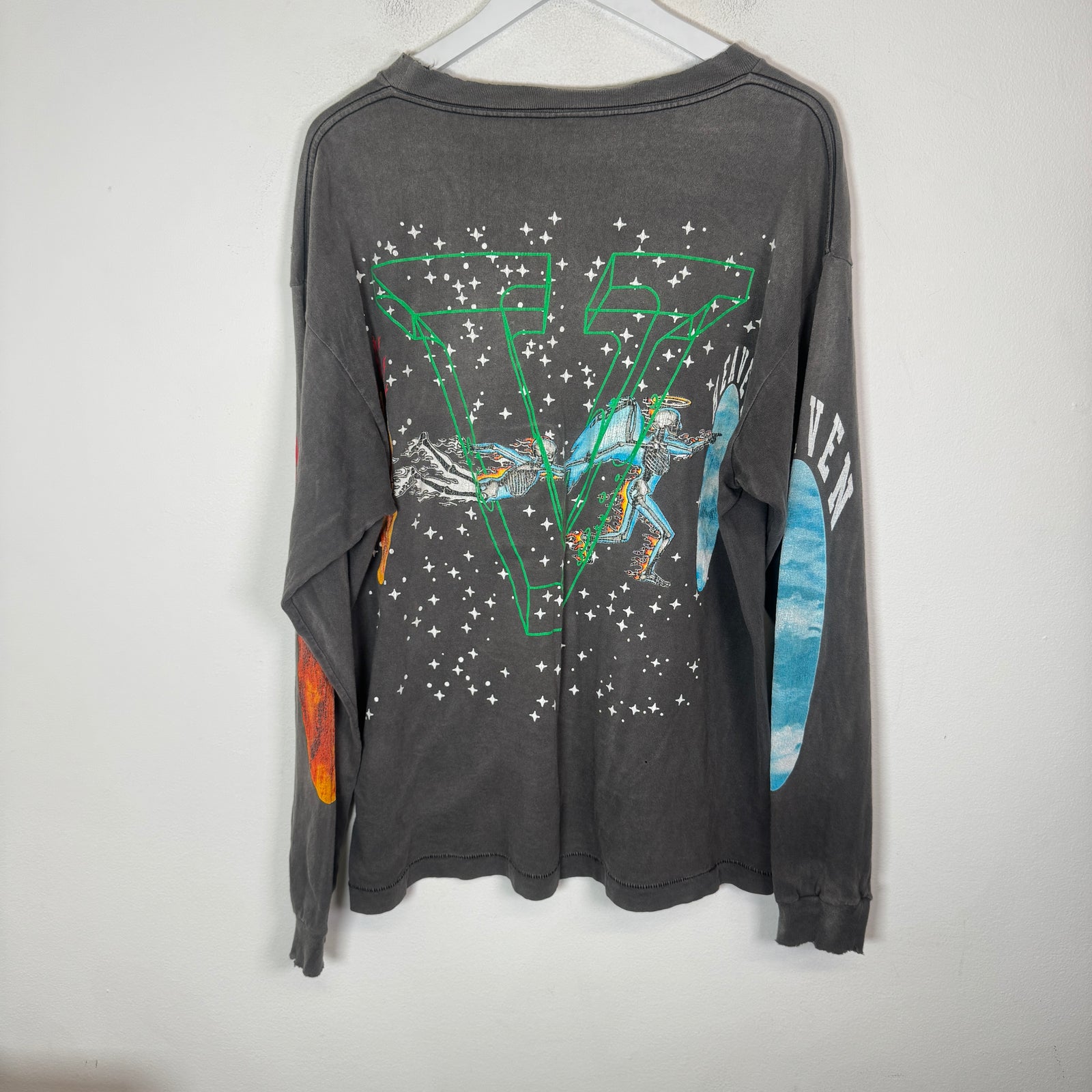 Saint Michael x Vlone Vintage Black 'Heaven & Hell' Longsleeve Size L