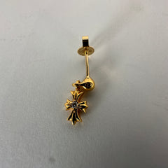 Chrome Hearts 22k Diamond Tiny E Earing