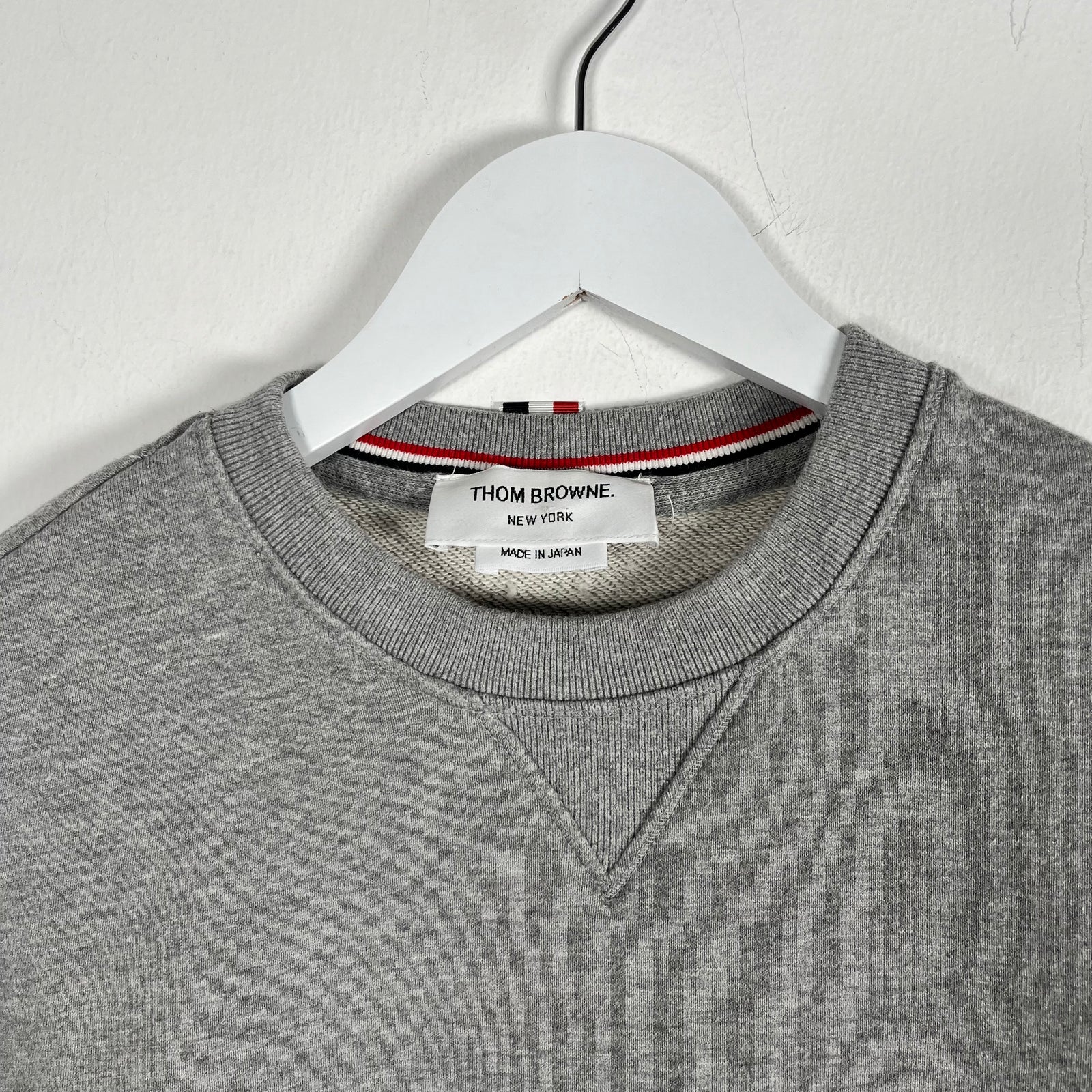Thom Browne Grey 4-Bar Crewneck Size 2