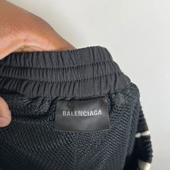 Balenciaga Black Sport Icon Recycled Shell Track Pants Size L