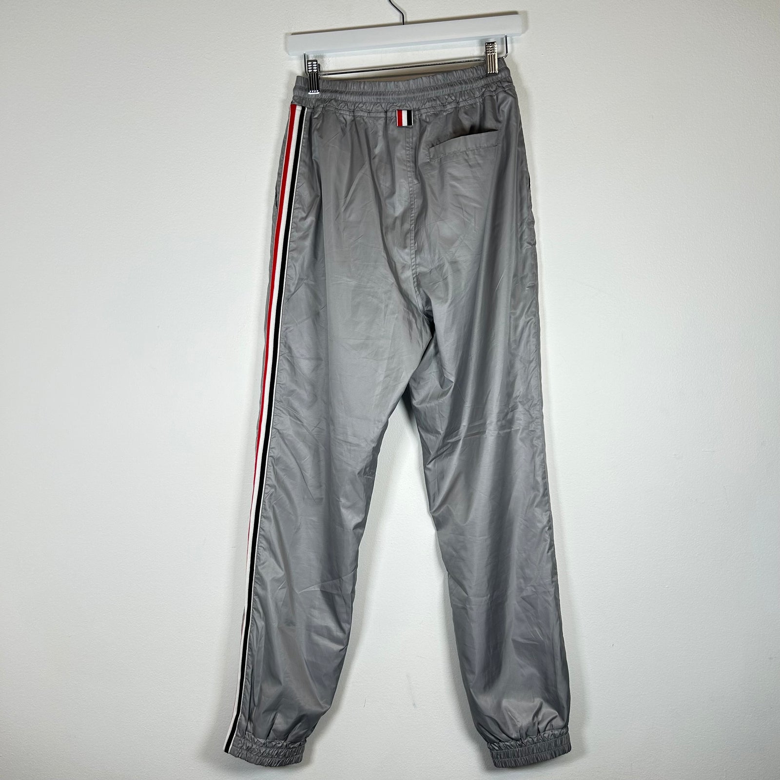Thom Browne Grey Nylon Striped Pants Size 2