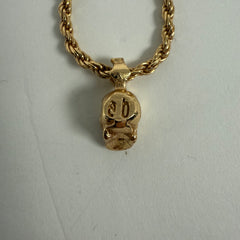 Emanuele Bicocchi Gold Skull Necklace