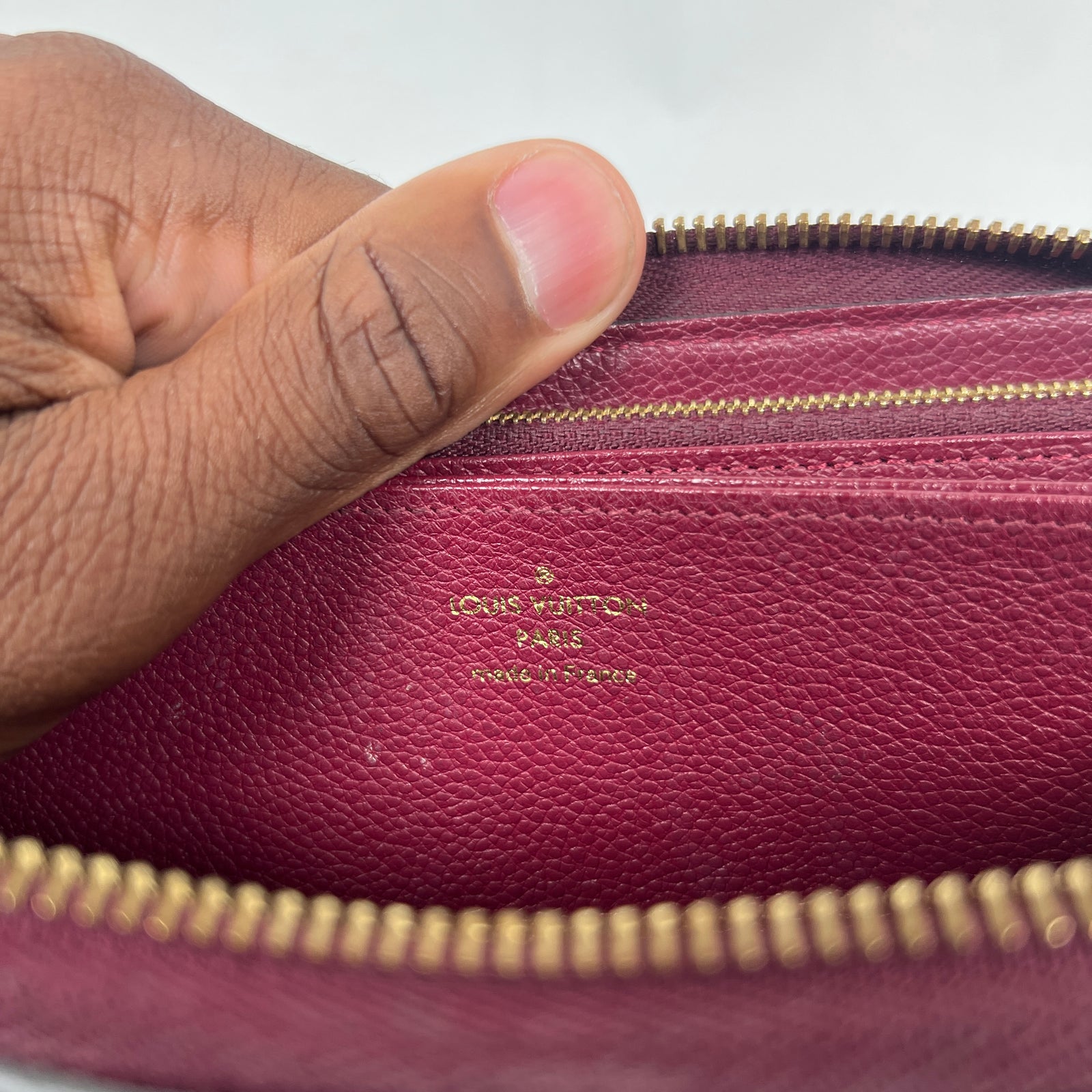 Louis Vuitton Aurore Monogram Empreinte Leather Zippy Wallet