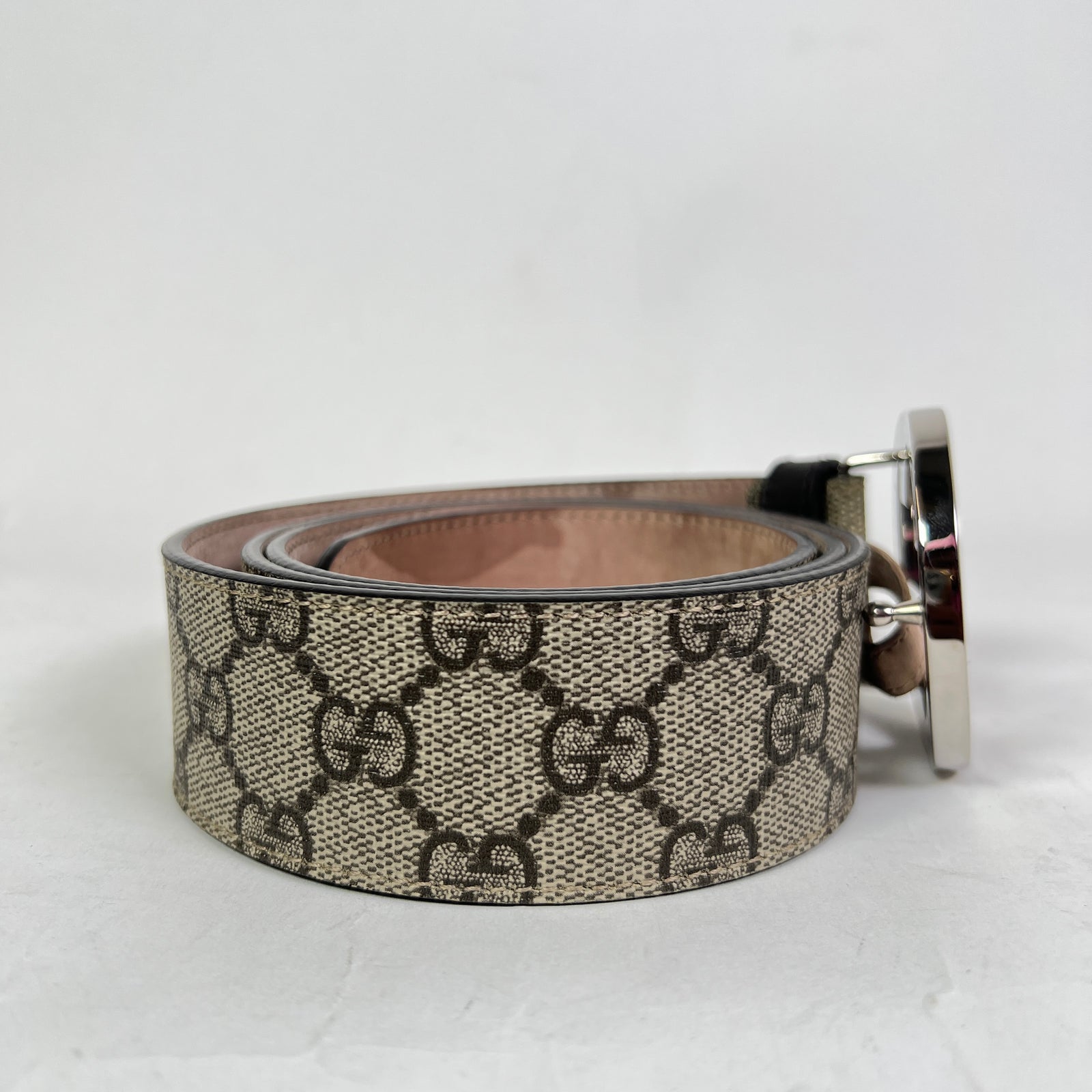 Gucci GG Supreme Canvas Interlocking G Belt