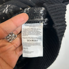 Supreme x TNF Black Knit Wool Zip-Up Hoodie Size L
