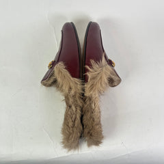 Gucci Princetown Horsebit Fur Mules