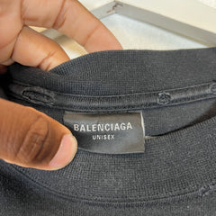 Balenciaga Black/Red College T-shirt Size M