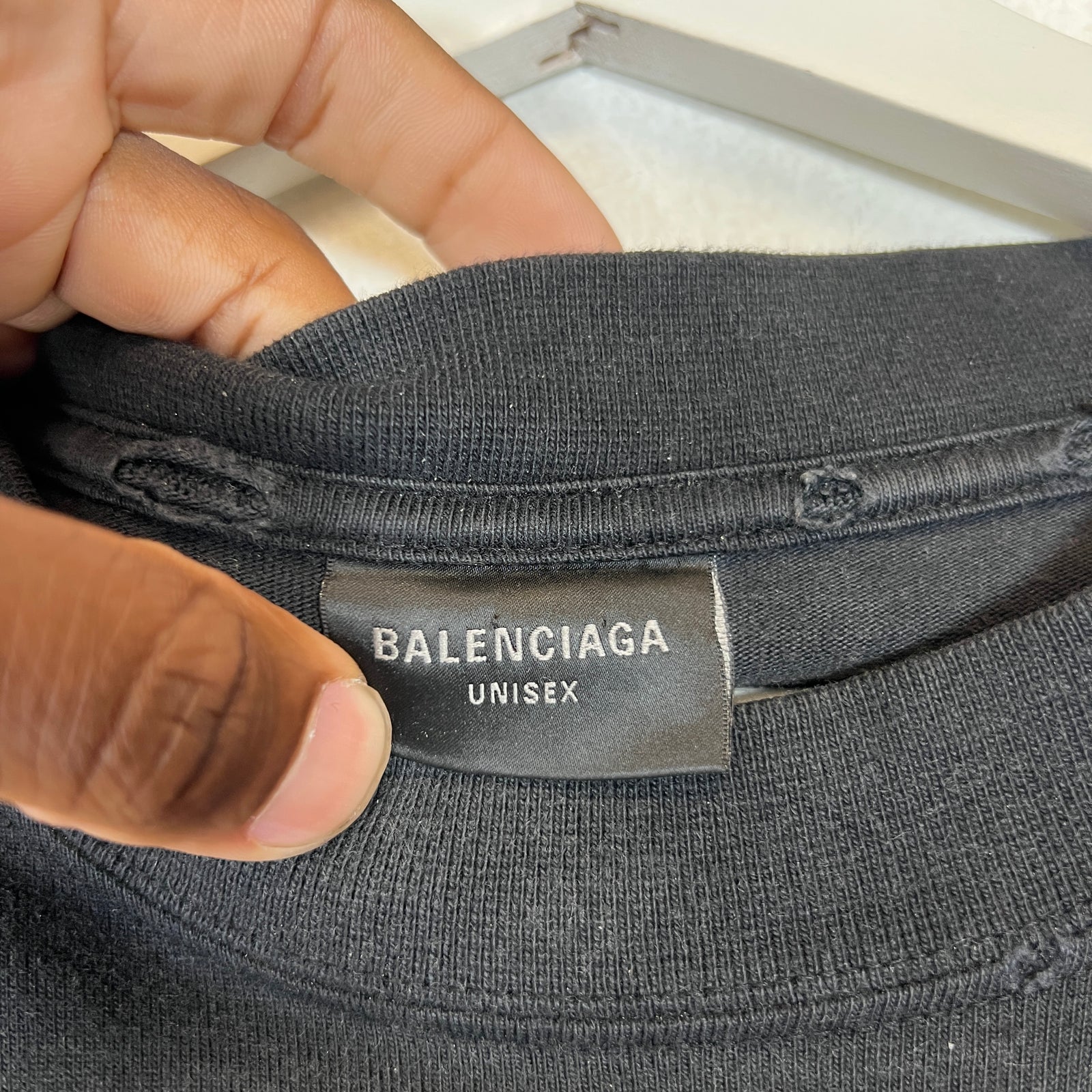 Balenciaga Black/Red College T-shirt Size M