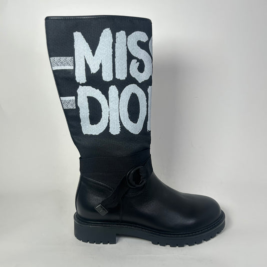 Dior Black D-Major Miss Dior Boots Size 40