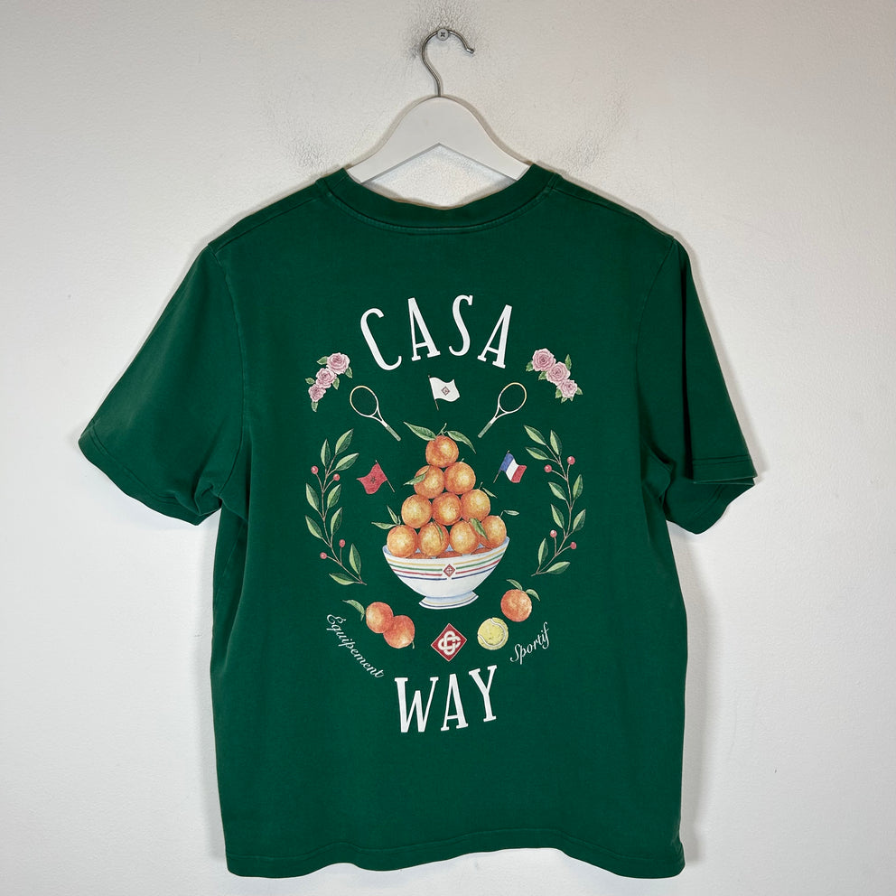 Casablanca Green Casa Way T-Shirt Size XL