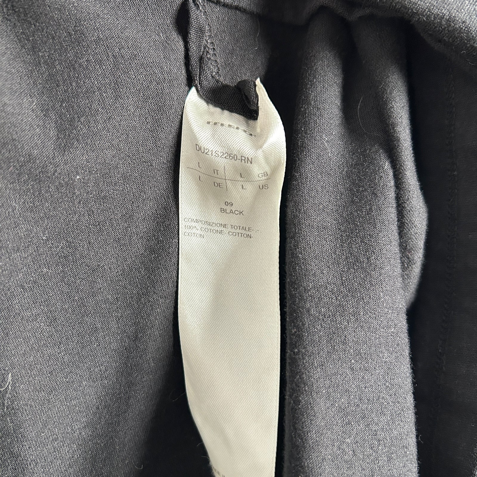 Rick Owens Drkshdw Black Level Long-Sleeve Shirt Size L