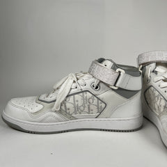 Dior B27 White/Gray Oblique Hightops Size 10