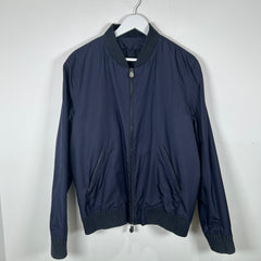 Berluti Navy Nylon Silk Jacket Size 52