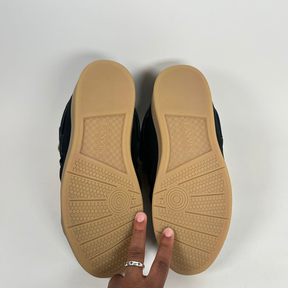 Lanvin Black Curb Sneaker Size 45